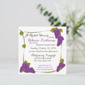 Harvest Grapes Vineyard Vrijgezellenfeest Kaart (Staand voorkant)