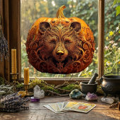 Harvest Guardian Beer  herfstpompoenkunst Raamsticker