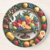 Harvest Halo Round Sandstone Zandsteen Onderzetter (Voorkant)