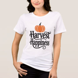 Harvest Happiness Herfst Pompoen Seizoen Viering Tri-Blend Shirt
