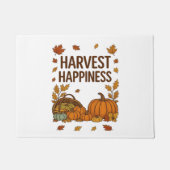Harvest Happiness - Herfstpompoen & herfstbladeren Deurmat (Voorkant)