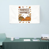 Harvest Happiness - Herfstpompoen & herfstbladeren Spandoek (Beurs)