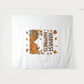 Harvest Happiness - Herfstpompoen & herfstbladeren Wandkleed (Voorkant (horizontaal))