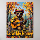 Harvest Harmony: Beer's bladerrijke ballade Poster (Voorkant)