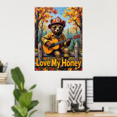 Harvest Harmony: Beer's bladerrijke ballade Poster (Thuiskantoor)