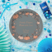 Harvest Hearth (grijs) Papieren Bordje (Feest)