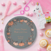 Harvest Hearth (grijs) Papieren Bordje (Feest)