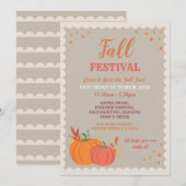 Harvest Herfst Festival Pumpkin Leaves Autumn Even Kaart (Voorkant / Achterkant)