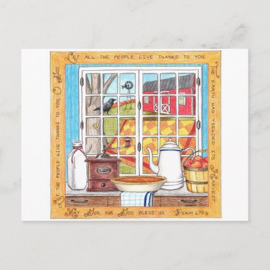 Harvest Home Inspirerend Briefkaart (Voorkant)