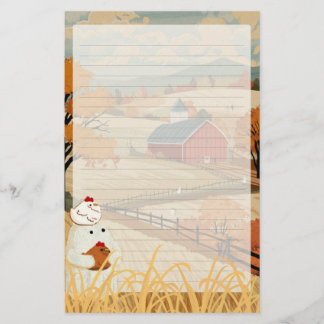 Harvest Home - Mooie spookachtige gelinieerde schr Briefpapier