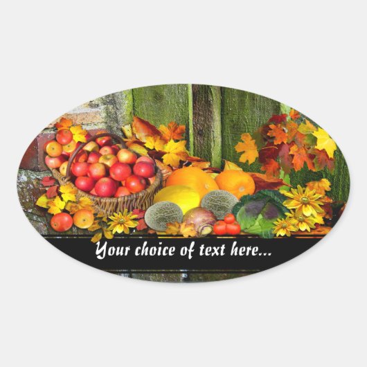 Harvest Home Ovale Sticker (Voorkant)