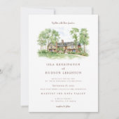 Harvest Inn Napa Valley Wedding Invitation Kaart (Voorkant)