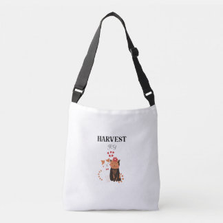 Harvest Joy Kat Schoudertas – Cozy Herfst Design Crossbody Tas
