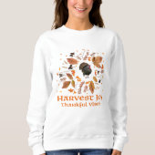 Harvest Joy Thankful Vibes– Cozy Fall Style  Trui (Voorkant)