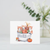 Harvest Kittens Briefkaart (Staand voorkant)