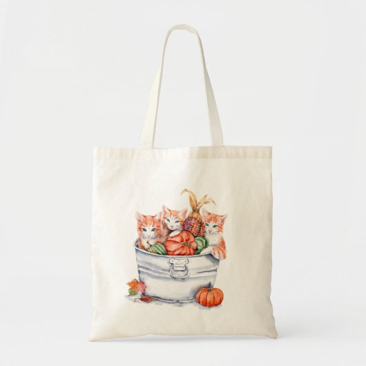 Harvest Kittens Tote Bag (Voorkant)