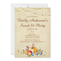 Harvest Lights Sweet 16 Birthday