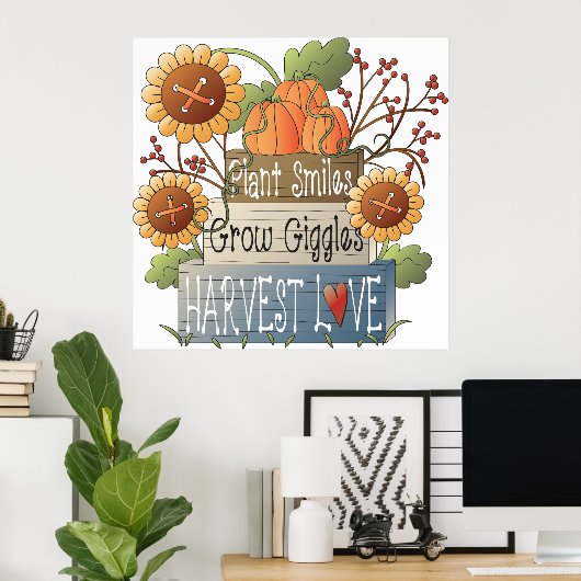 Harvest Love Poster (Thuiskantoor)