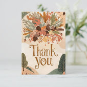 Harvest Maple Autumn Herfst Bedankkaart (Staand voorkant)