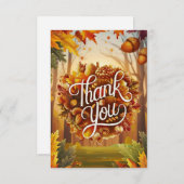 Harvest Maple Autumn Herfst Bedankkaart (Voorkant / Achterkant)