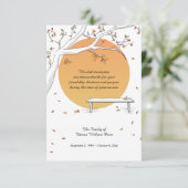 Harvest Moon Bereavement - Hartelijk dank Kaart (Staand voorkant)