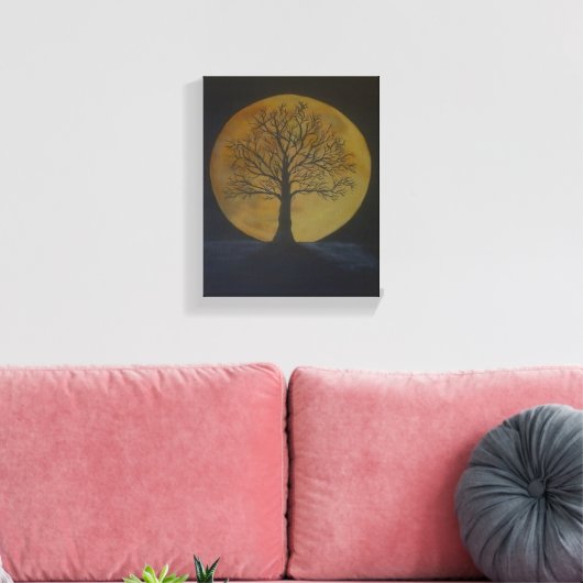 Harvest Moon Canvas Afdruk (Insitu (Woonkamer))