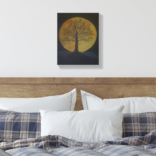 Harvest Moon Canvas Afdruk (Insitu (Slaapkamer))