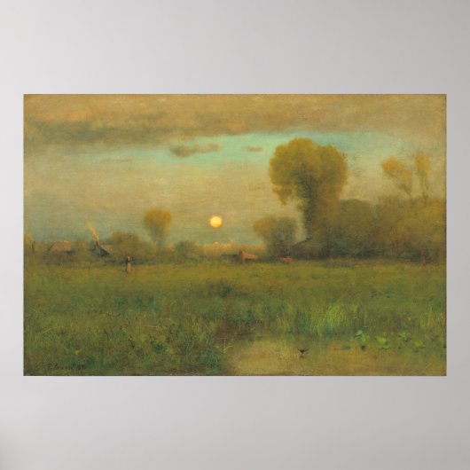 Harvest Moon - George Inness Fine Art Poster (Voorkant)