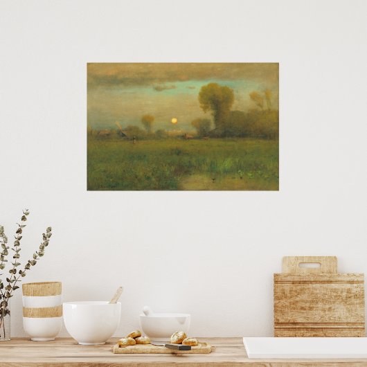 Harvest Moon - George Inness Fine Art Poster (Keuken)