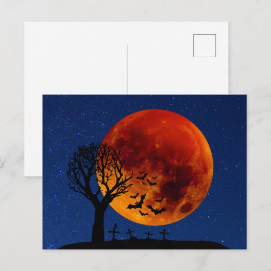 Harvest Moon Halloween Briefkaart (Voorkant / Achterkant)