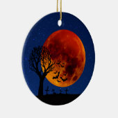 Harvest Moon Halloween Keramisch Ornament (Rechts)