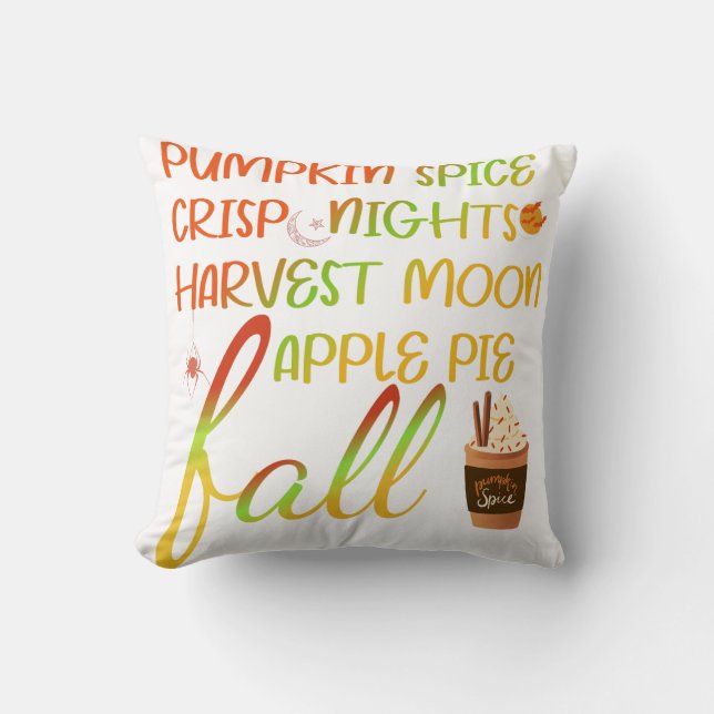 Harvest Moon Magic Herfst T-shirt Kussen (Voorkant)