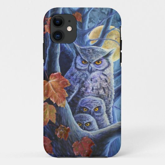 Harvest Moon Owls Case-Mate iPhone Case (Achterkant)
