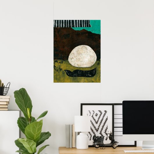 Harvest Moon Poster Wall Art (Thuiskantoor)