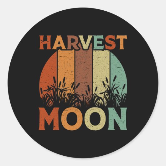 Harvest Moon Ronde Sticker (Voorkant)