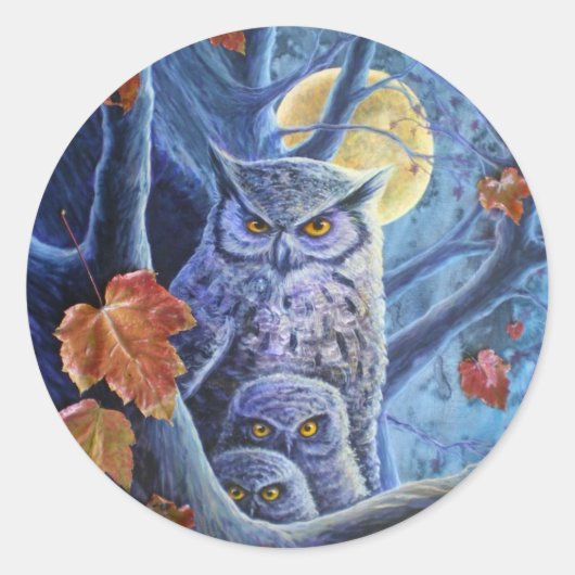 Harvest Moon Ronde Sticker (Voorkant)