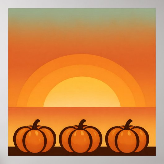 Harvest Moon Stripes Poster (Voorkant)