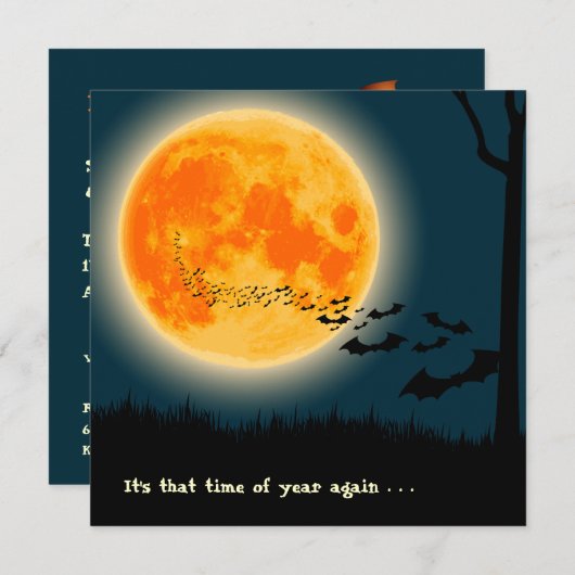 Harvest Moon Uitnodiging (Voorkant / Achterkant)