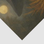 Harvest Moon Witch - Herfst Gothic Fantasy Art Tissuepapier (Detail)