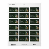 Harvest Mouse Smelling Snowdrops Waterverf Art Etiket (Full Sheet)