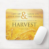 Harvest Mousepad - John 4:35 Bijbelversie Muismat (Met muis)