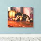 Harvest nog steeds Life Wrapped Canvas Print (Insitu (Houten vloer))