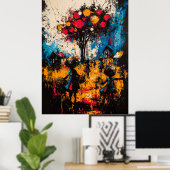 Harvest of Dreams - Expressionistisch Surrealistis Poster (Thuiskantoor)