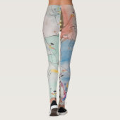 "Harvest of the Birds" Colorful Art Leggings (Achterkant)