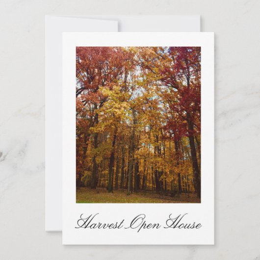 Harvest Open House Herfst Foliage Kaart (Voorkant)