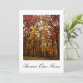Harvest Open House Herfst Foliage Kaart (Staand voorkant)