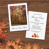 Harvest Open House Herfst Foliage Kaart