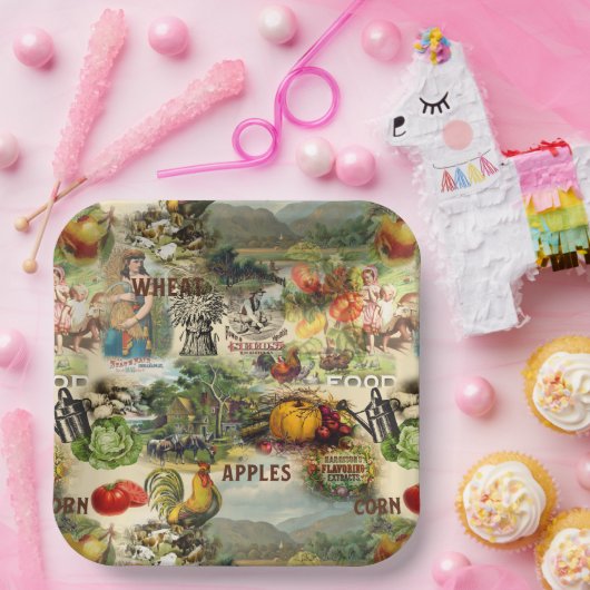  Harvest Papieren Bordje (Feest)