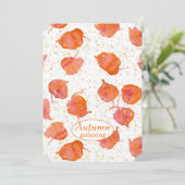Harvest Party Fall verlaat herfstkleuren Kaart (Staand voorkant)