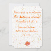 Harvest Party Fall verlaat herfstkleuren Kaart (Achterkant)